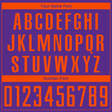 Charger l'image dans la galerie, Custom Purple Orange Sublimation Soccer Uniform Jersey