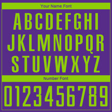 Charger l'image dans la galerie, Custom Purple Neon Green Sublimation Soccer Uniform Jersey