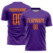 Charger l'image dans la galerie, Custom Purple Bay Orange Sublimation Soccer Uniform Jersey