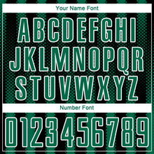 Charger l'image dans la galerie, Custom Black Kelly Green-White Geometric Shape Sublimation Soccer Uniform Jersey