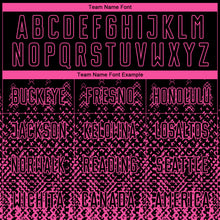 Charger l'image dans la galerie, Custom Black Pink Geometric Shape Sublimation Soccer Uniform Jersey