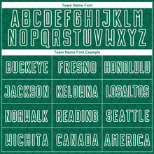 Charger l'image dans la galerie, Custom Kelly Green White Geometric Shape Sublimation Soccer Uniform Jersey