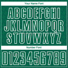 Charger l'image dans la galerie, Custom Kelly Green White Geometric Shape Sublimation Soccer Uniform Jersey