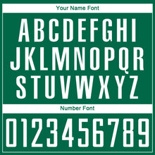 Charger l'image dans la galerie, Custom Kelly Green White Geometric Shape Sublimation Soccer Uniform Jersey