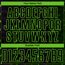 Charger l'image dans la galerie, Custom Black Aurora Green Geometric Shape Sublimation Soccer Uniform Jersey