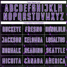 Charger l'image dans la galerie, Custom Black Purple-White Geometric Shape Sublimation Soccer Uniform Jersey