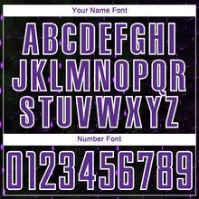 Charger l'image dans la galerie, Custom Black Purple-White Geometric Shape Sublimation Soccer Uniform Jersey