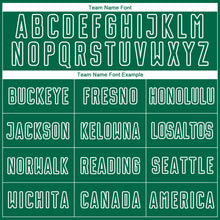 Charger l'image dans la galerie, Custom Kelly Green White Geometric Shape Sublimation Soccer Uniform Jersey