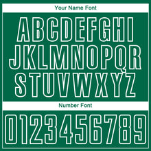 Charger l'image dans la galerie, Custom Kelly Green White Geometric Shape Sublimation Soccer Uniform Jersey