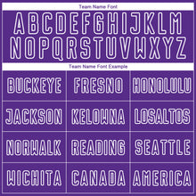 Charger l'image dans la galerie, Custom Purple White Geometric Shape Sublimation Soccer Uniform Jersey