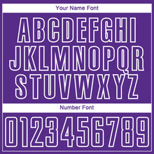 Charger l'image dans la galerie, Custom Purple White Geometric Shape Sublimation Soccer Uniform Jersey