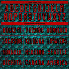 Charger l'image dans la galerie, Custom Midnight Green Red-Black Geometric Shape Sublimation Soccer Uniform Jersey