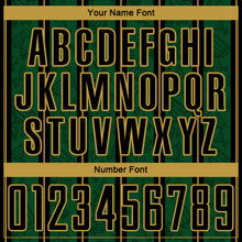 Charger l'image dans la galerie, Custom Green Black-Old Gold Stripe Line Sublimation Soccer Uniform Jersey