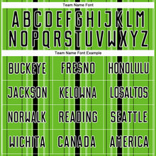 Charger l'image dans la galerie, Custom Aurora Green Black-White Stripe Sublimation Soccer Uniform Jersey