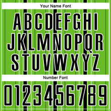 Charger l'image dans la galerie, Custom Aurora Green Black-White Stripe Sublimation Soccer Uniform Jersey