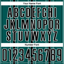 Charger l'image dans la galerie, Custom Midnight Green Black-White Stripe Sublimation Soccer Uniform Jersey