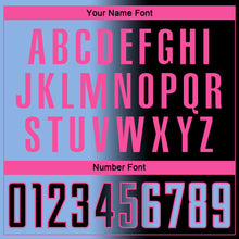 Загрузить изображение в средство просмотра галереи, Custom Black Light Blue-Pink Sublimation Gradient Fashion Soccer Uniform Jersey