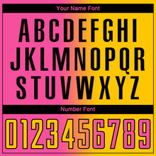 Загрузить изображение в средство просмотра галереи, Custom Yellow Pink-Black Sublimation Gradient Fashion Soccer Uniform Jersey