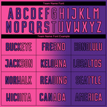 Charger l'image dans la galerie, Custom Purple Pink-Black Sublimation Gradient Fashion Soccer Uniform Jersey