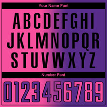 Charger l'image dans la galerie, Custom Purple Pink-Black Sublimation Gradient Fashion Soccer Uniform Jersey