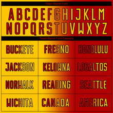 Загрузить изображение в средство просмотра галереи, Custom Red Yellow-Black Sublimation Gradient Fashion Soccer Uniform Jersey