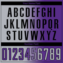 Загрузить изображение в средство просмотра галереи, Custom Purple Gray-Black Sublimation Gradient Fashion Soccer Uniform Jersey