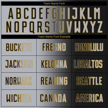 Laden Sie das Bild in den Galerie-Viewer, Custom Black Gray-Old Gold Sublimation Gradient Fashion Soccer Uniform Jersey