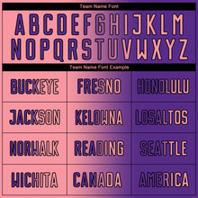 Charger l'image dans la galerie, Custom Purple Medium Pink-Black Sublimation Gradient Fashion Soccer Uniform Jersey