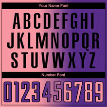 Charger l'image dans la galerie, Custom Purple Medium Pink-Black Sublimation Gradient Fashion Soccer Uniform Jersey