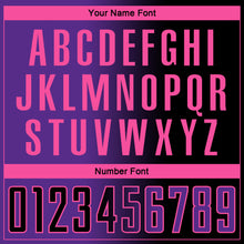 Charger l'image dans la galerie, Custom Black Purple-Pink Sublimation Gradient Fashion Soccer Uniform Jersey