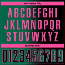 Laden Sie das Bild in den Galerie-Viewer, Custom Black Kelly Green-Pink Sublimation Gradient Fashion Soccer Uniform Jersey