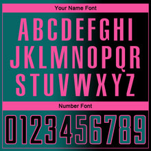 Laden Sie das Bild in den Galerie-Viewer, Custom Black Teal-Pink Sublimation Gradient Fashion Soccer Uniform Jersey