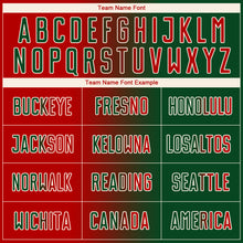 Charger l'image dans la galerie, Custom Green Red-Cream Sublimation Gradient Fashion Soccer Uniform Jersey