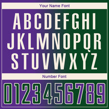 Загрузить изображение в средство просмотра галереи, Custom Green Purple-Cream Sublimation Gradient Fashion Soccer Uniform Jersey