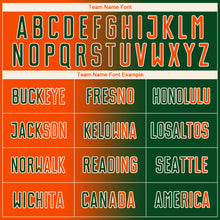 Загрузить изображение в средство просмотра галереи, Custom Green Orange-Cream Sublimation Gradient Fashion Soccer Uniform Jersey