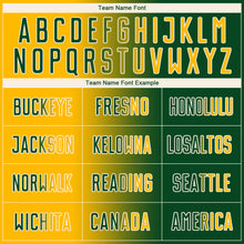 Загрузить изображение в средство просмотра галереи, Custom Green Gold-Cream Sublimation Gradient Fashion Soccer Uniform Jersey