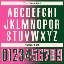 Загрузить изображение в средство просмотра галереи, Custom Green Pink-Cream Sublimation Gradient Fashion Soccer Uniform Jersey