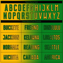 Загрузить изображение в средство просмотра галереи, Custom Grass Green Gold-Black Sublimation Gradient Fashion Soccer Uniform Jersey