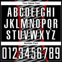 Load image into Gallery viewer, Custom Red White-Black Stripe Line Sublimation Soccer Uniform Jersey