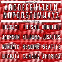 Load image into Gallery viewer, Custom Red White-Black Stripe Line Sublimation Soccer Uniform Jersey