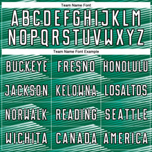 Charger l'image dans la galerie, Custom Kelly Green White-Black Stripe Line Sublimation Soccer Uniform Jersey