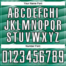 Charger l'image dans la galerie, Custom Kelly Green White-Black Stripe Line Sublimation Soccer Uniform Jersey