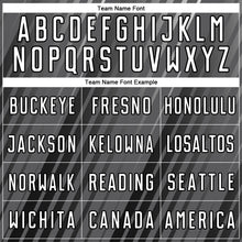 Load image into Gallery viewer, Custom Steel Gray White-Black Stripe Line Sublimation Soccer Uniform Jersey