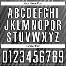 Load image into Gallery viewer, Custom Steel Gray White-Black Stripe Line Sublimation Soccer Uniform Jersey