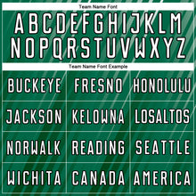 Charger l'image dans la galerie, Custom Kelly Green White-Black Stripe Line Sublimation Soccer Uniform Jersey