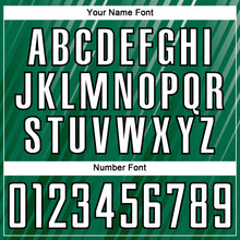 Charger l'image dans la galerie, Custom Kelly Green White-Black Stripe Line Sublimation Soccer Uniform Jersey