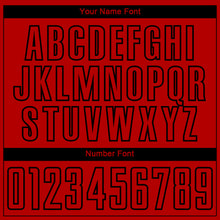 Charger l'image dans la galerie, Custom Red Black Gradient Arrow Geometric Shapes Sublimation Soccer Uniform Jersey