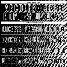 Laden Sie das Bild in den Galerie-Viewer, Custom Black White Stripe Line Sublimation Soccer Uniform Jersey