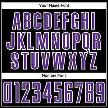 Load image into Gallery viewer, Custom Black Purple-White Splash Sublimation Soccer Uniform Jersey