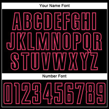 Load image into Gallery viewer, Custom Black Neon Pink Splash Sublimation Soccer Uniform Jersey